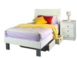 Single or King single Bed with BEDSIDE high Quality Brand New
