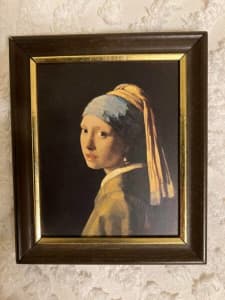 Framed Print Girl with Pearl Earrings , Heidelberg Heights 3081