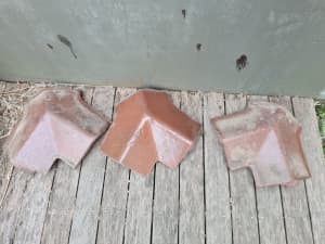 Early Australian Terracotta Roof Capping x 3 EARLWOOD PICK UP $10 