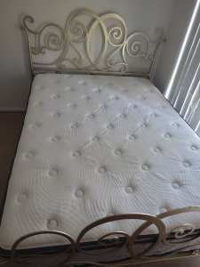 Double bed and mattress