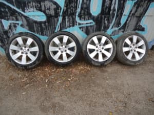 COMMODORE VE******2012 ALLOYS WITH TYRES 245/45/18 GOOD TREAD