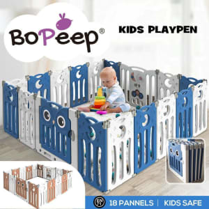 BoPeep Kids Baby Playpen Foldable Child Safety Gate Toddler Fence