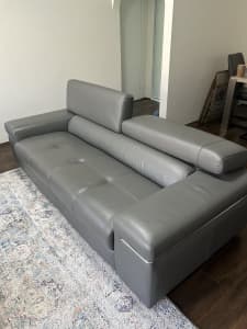 3 seater leather lounges