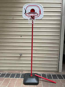 2.4m Large Kids Portable Basketball Hoop Stand System Set Adjustable