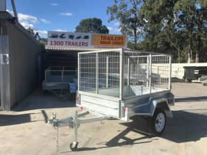 6x4 Galvanised Trailer With 3Ft Cage