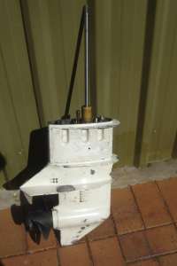 1990 Johnson long shaft outboard motor gearbox.