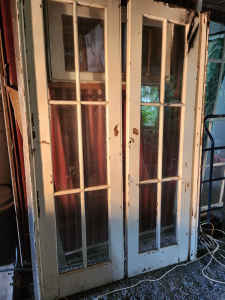 French doors solid with side reveals