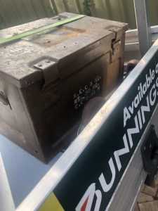 Ammunition box. Man cave or display Golden Grove