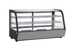 JCTF200 Countertop Curved Glass Cake And Food Display Fridge Showcase