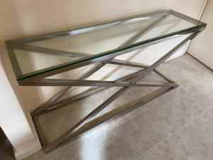Glass Top Hallway Table by Coco Republic