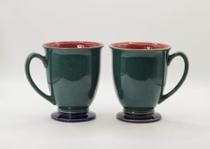 Vintage pair pottery coffee mugs Denby England 1990s *sold pending*