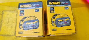 2x Brand New Dewalt DCB547 FLEXVOLT 18v/54v Xr 9.0ah lithium Batteries
