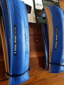 Blue tyres for road bike / fixie $30 a pair