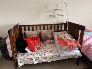 Boori Urbane Baby Cot, mattress and change table