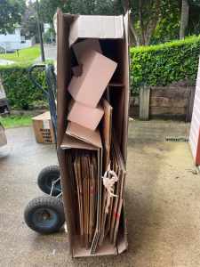 Moving boxes heavy duty cardboard $60