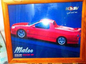 An excellent framed Maroo Ute poster 