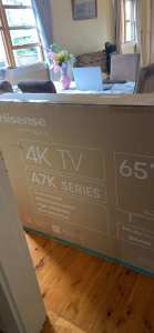 Hisense 4K TV for sale check Facebook marketplace cash only