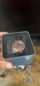 Selling chisel watch with a chisel chain