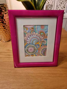 Pink photo frame - 26cm by 31cm