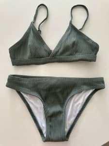 Gorgeous Kaiami Swim Bikini. Olive Green. Size 10 girls (youth)