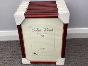 10x SOLID WOOD PICTURE FRAMES SIZE 8R PHOTO 8x10in 20x25cm BRAND NEW