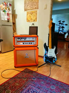 Orange Rocker 30 Valve Guitar Amplifier Head and Orange PPC112 Speaker