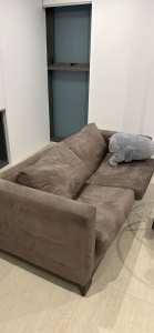 Brown 2 seater couch