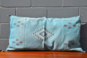 Cactus Silk Lumbar Cushion - Blue (Brand New)