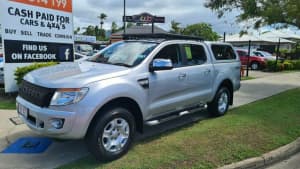 2015 Ford Ranger PX MkII XLT 3.2 (4x4) Silver Manual Double Cab Pick Up