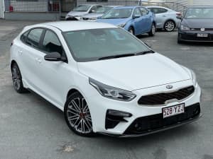 2019 Kia Cerato BD MY19 GT DCT White 7 Speed Sports Automatic Dual Clutch Hatchback