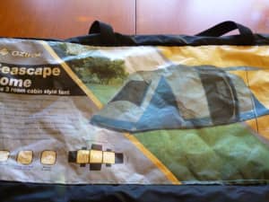 Oztrail Seascape Dome Tent, Large 3 room cabin style tent