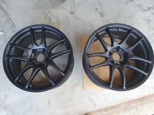 Genuine 18 inch Work wheels pair