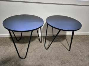 Black Round Side Tables