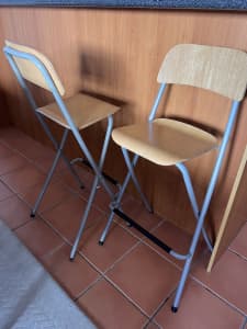 High chairs, breakfast folding chairs