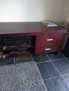 FREE tv console 2m long available to take anytime. Can deliver 20km