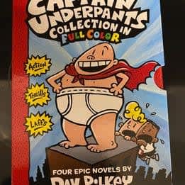Captain Underpants 4 book collection.