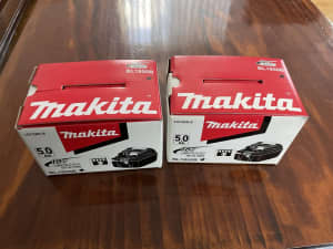 2x Makita batteries 5.0AH