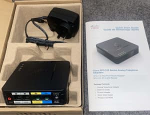 Cisco SPA122 ATA VoIP Adapter (with Internal Router) - New in Box
