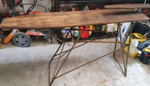 Antique wooden ironing board 
