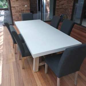 Nick Scali Dining room table and chairs