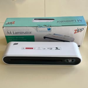 Zipp A4 Document or Photo Laminator Machine, Hot or Cold