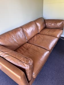 Freedom dahlia 3 seater leather couch