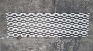 Aluminium mesh - white powdercoat 
