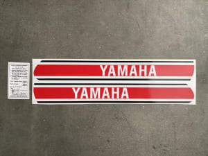 Yamaha 1975 YZ125 Tank Decal Set 
