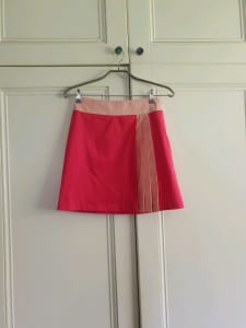 BNWOT Love Moschino Italy $2500 designer hot/pale pink mini skirt