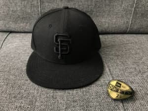 New Era San Francisco Giants MLB Triple Black 59FIFTY Cap 7 1/4