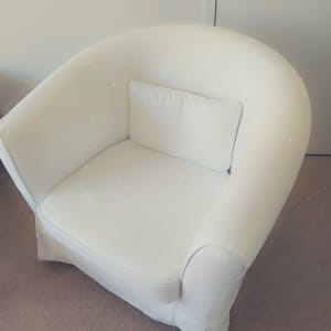 White IKEA Bedroom Chair
