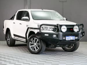 2018 Toyota Hilux GUN126R SR5 Double Cab Crystal Pearl 6 Speed Sports Automatic Utility