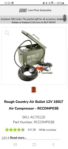Bullet 12 Volt Air Compressor