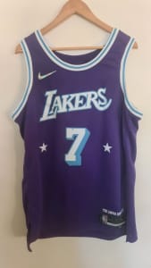 BAPE x Mitchell & Ness Lakers ABC Basketball Authentic JerseyYellow, Tops, Gumtree Australia Darwin City - Fannie Bay